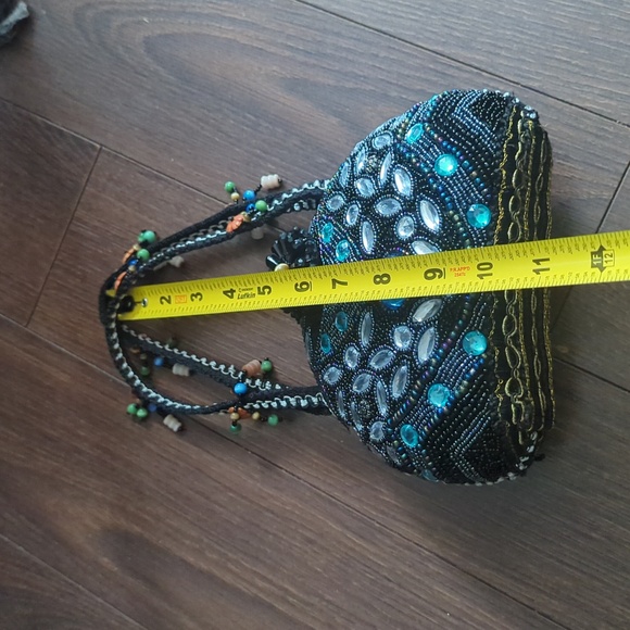 Handmade Beaded & Rhinestone Handbag - Picture 7 of 12
